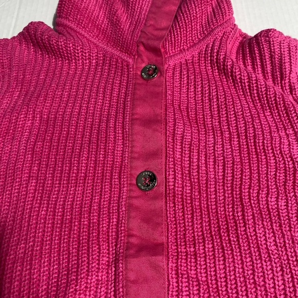 Ralph Lauren Pink Ribbed Knit Cardigan Sweater - Picture 5 of 11